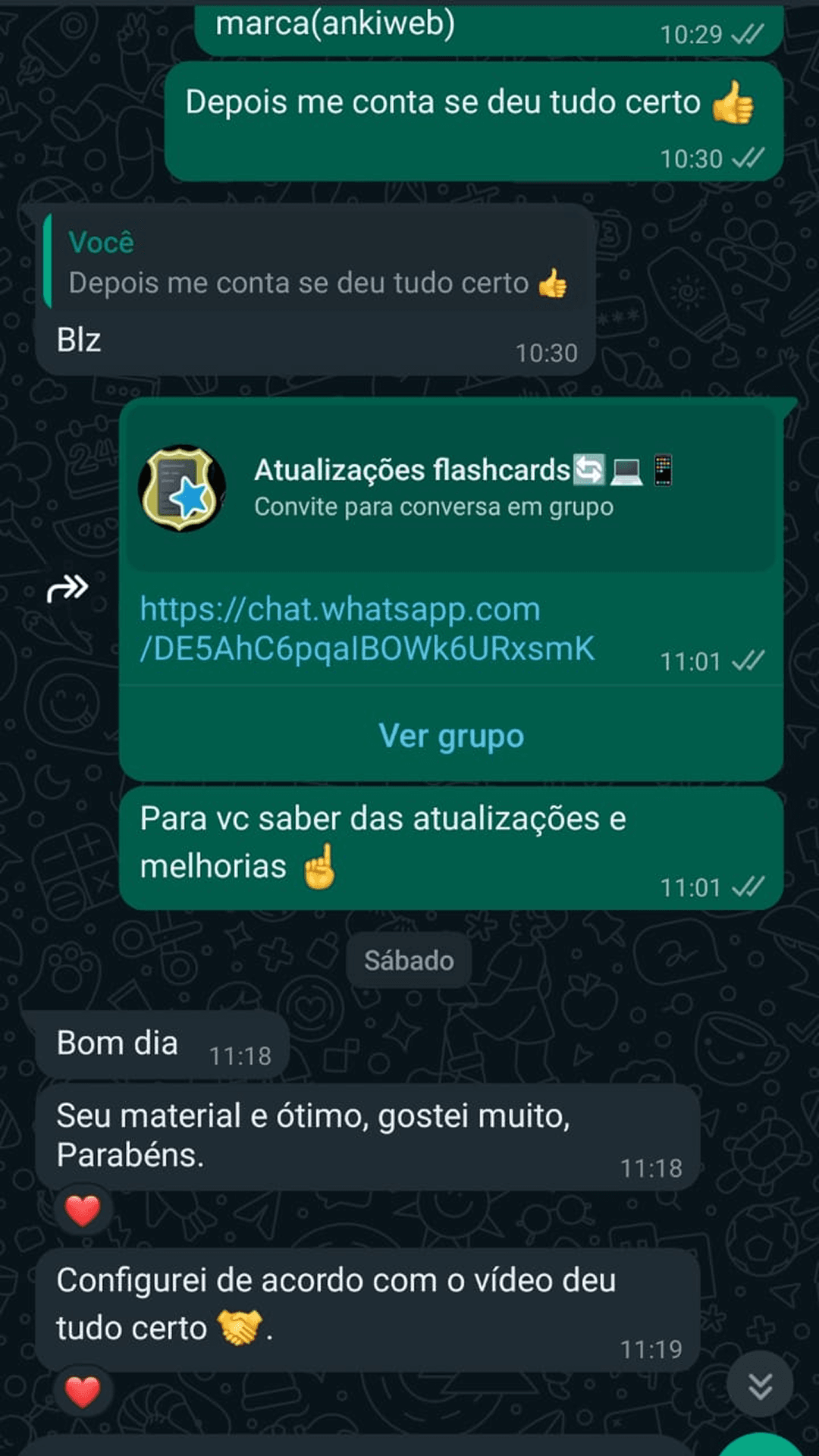 Depoimento de aluno — Flashcards Policiais