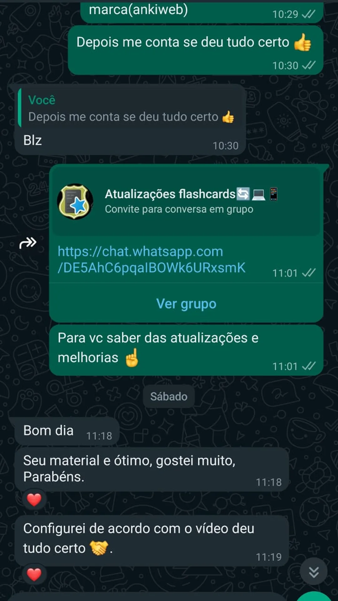 Depoimento de aluno — Flashcards Policiais