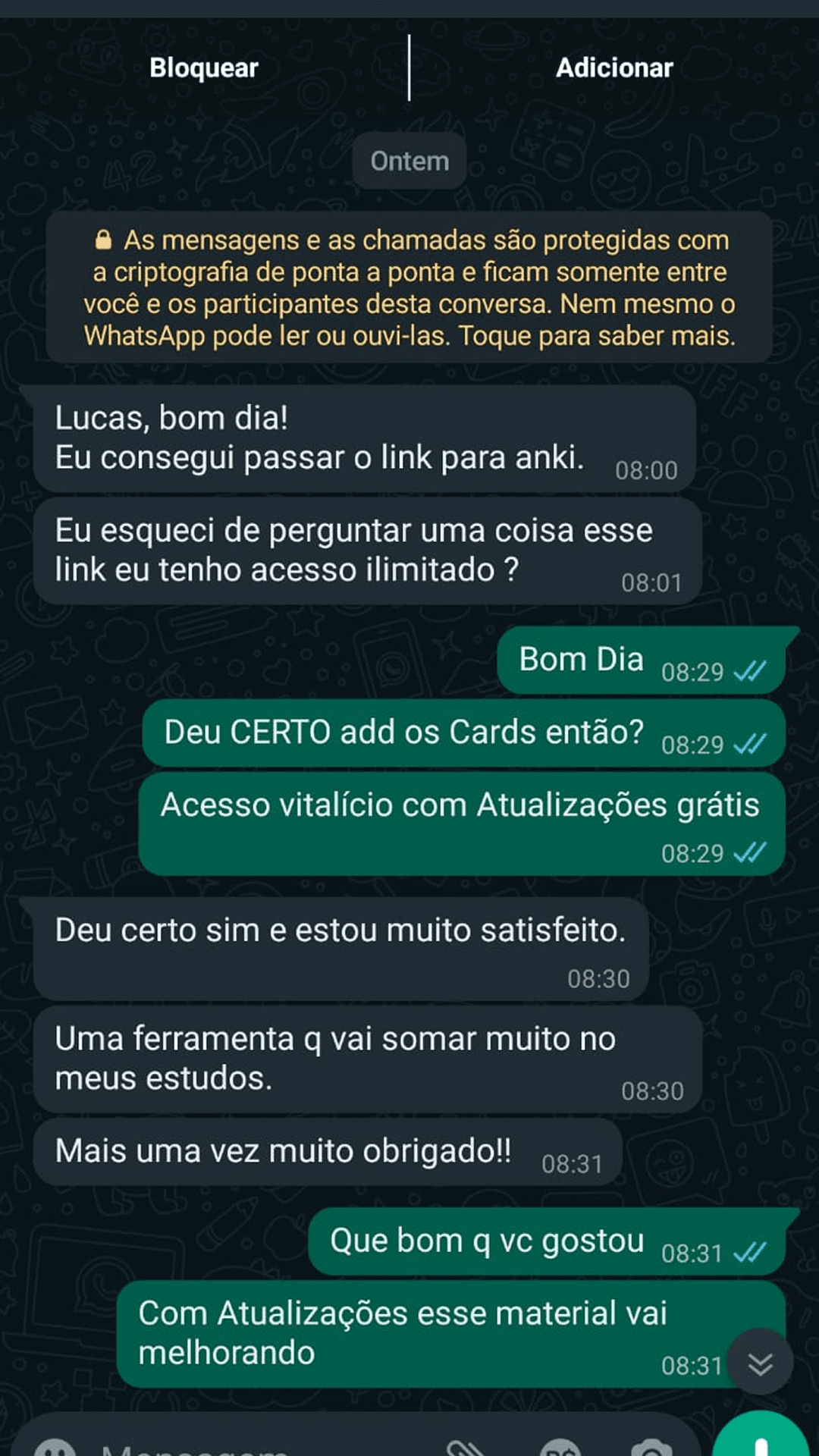 Depoimento de aluno — Flashcards Policiais
