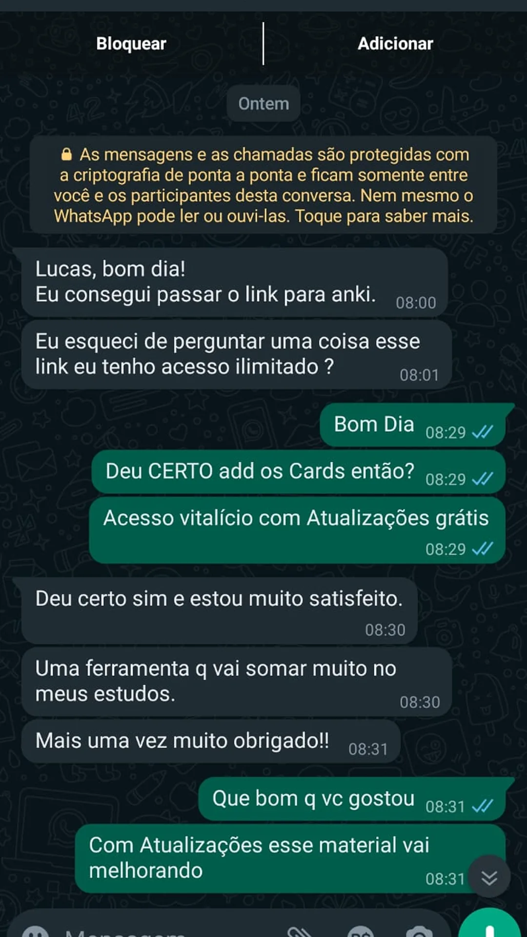 Depoimento de aluno — Flashcards Policiais