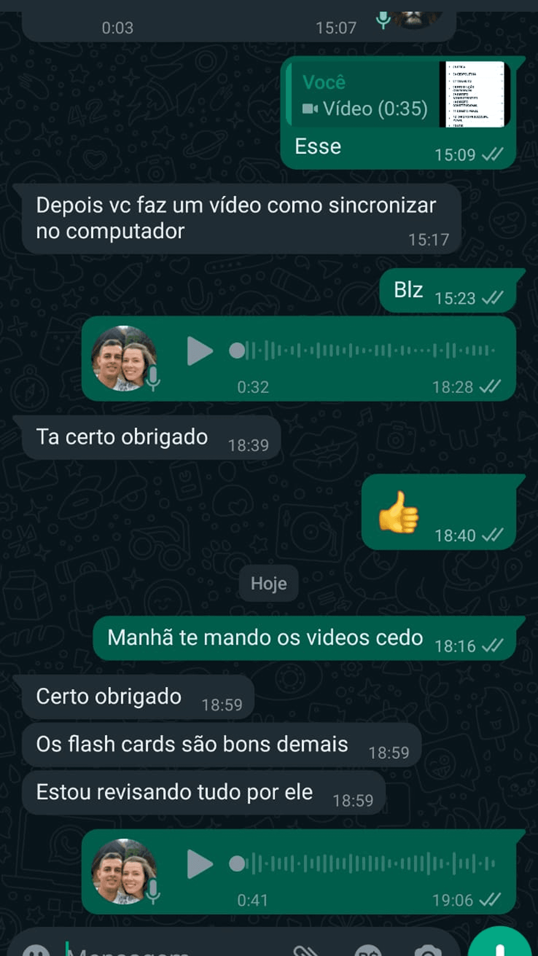 Depoimento de aluno — Flashcards Policiais
